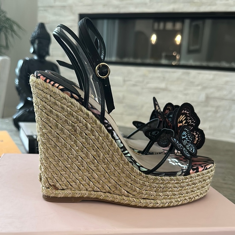 Sophia Webster Butterfly Platform Wedges Size 39 - Picture 3 of 5